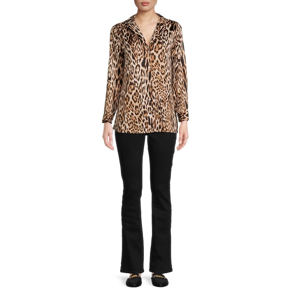 Nine.Eight Women's Long Sleeve Button Down Blouse  size  XXL
